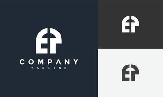 monogram brief ep logo vector