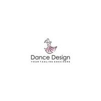 dans logo vector ontwerp symbool