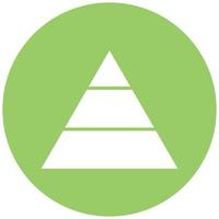 vector ontwerp piramide vector icoon stijl