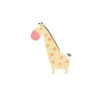 schattige giraffe dier karakter ontwerp vector sjabloon illustratie