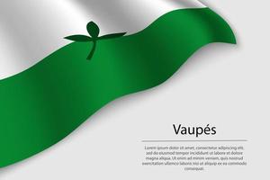 zwaaien vlag van vaupes vector