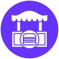 hamburger winkel vector icoon stijl