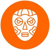 Afrikaanse masker vector icoon stijl