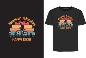 fiets t-shirt ontwerp vector