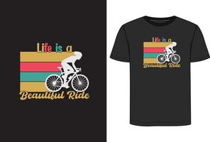 fiets t-shirt ontwerp vector