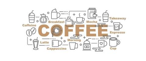 koffie vector banner