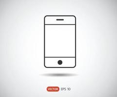 smartphone pictogram, telefoon logo vectorillustratie vector