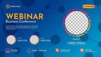 abstracte achtergrond banner webinar sjabloon vector