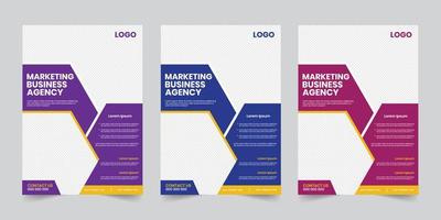 nieuwste zakelijke bedrijf agentschap afdrukken brochure sjabloon, reclame promotionele grafisch verslag doen van ontwerp vector