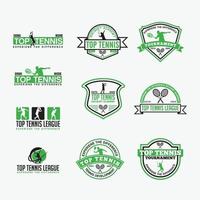 tennisclub logo badges vector ontwerpsjablonen