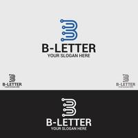 b briefsjabloon logo vector ontwerp