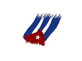 Cuba vlag icoon, illustratie van nationaal vlag ontwerp met elegantie concept vector