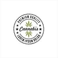 hennep en marihuana logo Sjablonen, logo ontwerp elementen. vector illustratie en logotype sjabloon, medisch hennep logo