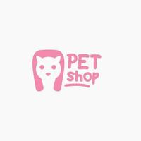huisdier winkel, dieren veterinair kliniek, hond en kat logo, symbool. vector ontwerp en illustratie