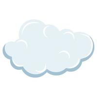 schattig wolk vorm illustratie vector