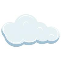 schattig wolk vorm illustratie vector