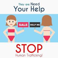hou op menselijk mensenhandel logo ontwerp vector sjabloon