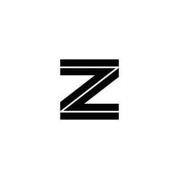 brief z pijlen meetkundig logo vector