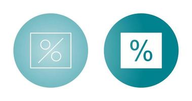 percentage vector icoon