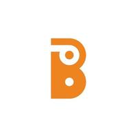 brieven bp gemakkelijk meetkundig logo vector