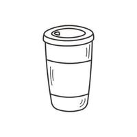 papier koffie kop tekening vector