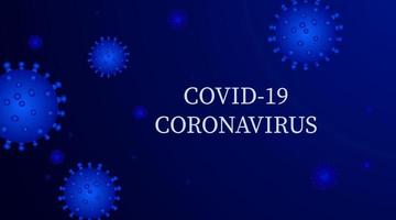 donker achtergrond met bacterie en de opschrift coronavirus. 2019-ncov concept vector