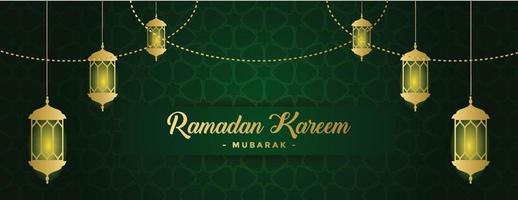 ramadan kareem banner achtergrond sjabloon vector
