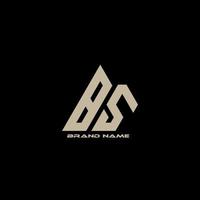 bs monogram logo vector