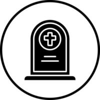 begraafplaats vector icoon stijl