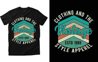 vintage t-shirtontwerp vector