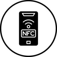 nfc vector icoon stijl