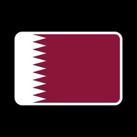qatar vlag, officiële kleuren en verhouding. vectorillustratie. vector