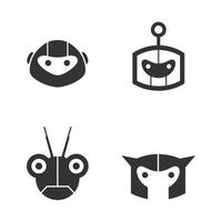 robot pictogram vector