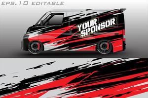 racing auto inpakken ontwerp voor voertuig vinyl stickers en automotive bedrijf sticker kleurstelling vector