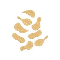 aardappel spaander reeks illustratie logo vector