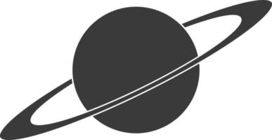 planeet icoon met een orbital ring vector