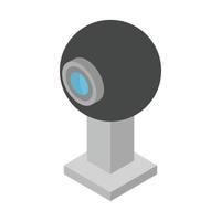 isometrische webcam op achtergrond vector