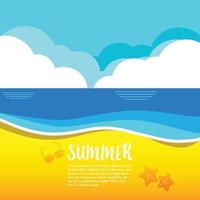 zomer vector illustratie concept van geluk en vakantie achtergrond