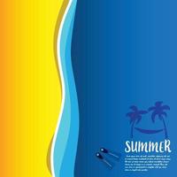 zomer vector illustratie concept van geluk en vakantie achtergrond