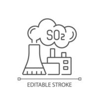 energiecentrale lineaire pictogram vector