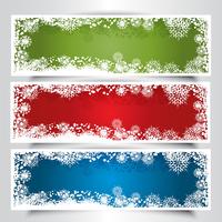 Kerstbanners vector