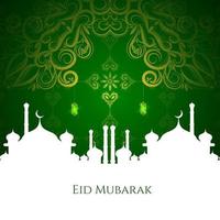 eid Mubarak festival decoratieve vector als achtergrond