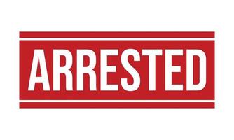 gearresteerd rubber grunge postzegel zegel voorraad vector