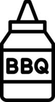 bbq saus vector icoon stijl