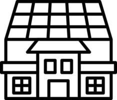 vector ontwerp zonne- huis icoon stijl