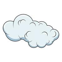 schattig wolk tekenfilm illustratie grafisch vector