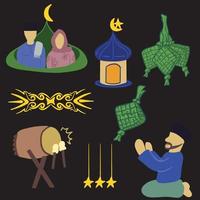 Ramadhan reeksen, goed voor grafisch ontwerp hulpbron vector