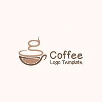 koffie stoom- logo vector