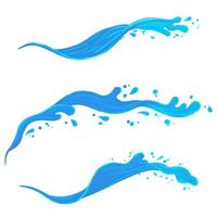 water spatten droog borstel beroerte kunst ontwerp element vector