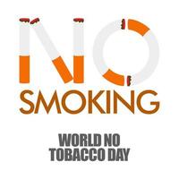 wereld Nee tabak dag. creatief ontwerp idee voor poster, banier vector kunst 06. vlak illustratie